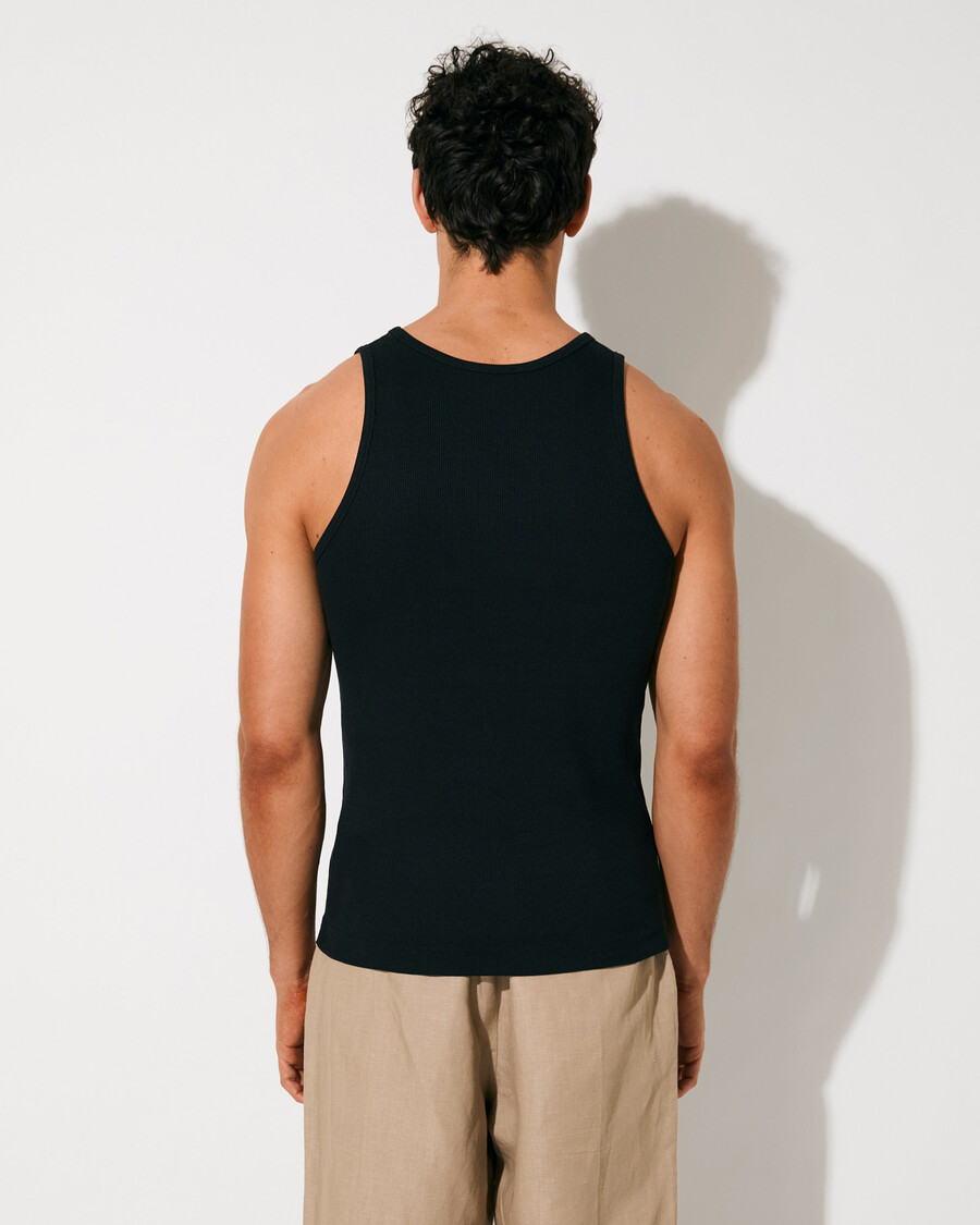 2 × herren-rippstrick-tanktop in off-black jetzt shoppen — cdlp