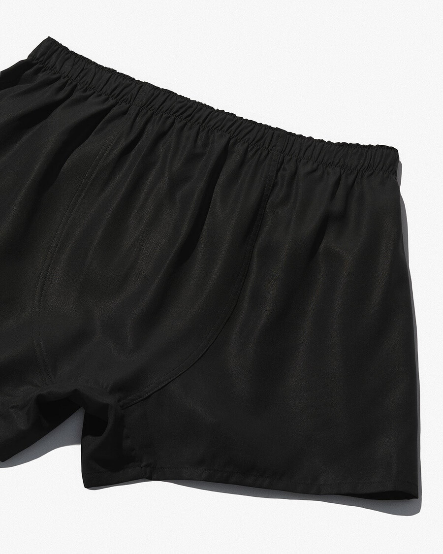 3 x klassische herren-boxershorts aus webstoff in schwarz jetzt kaufen — cdlp
