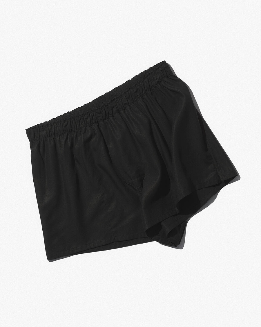 3 x schwarze herren-boxershorts aus webstoff jetzt kaufen — cdlp