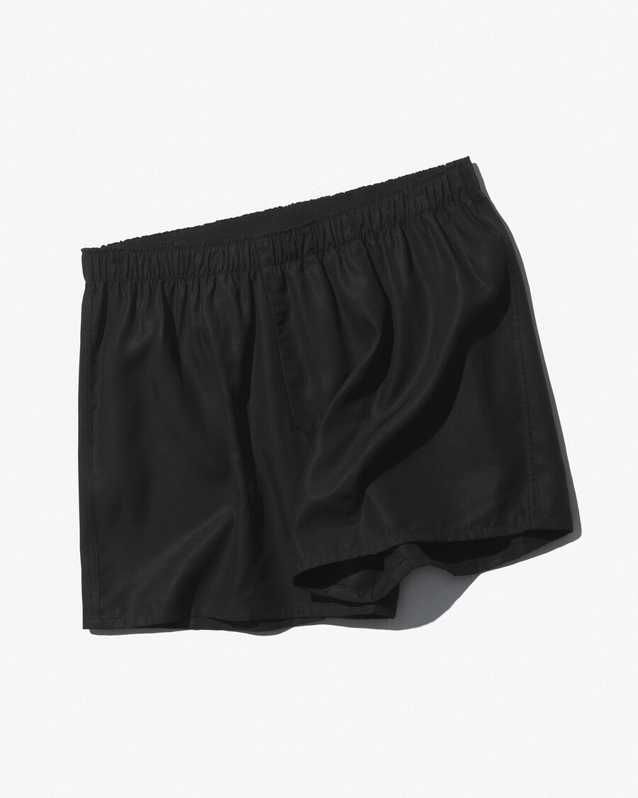 3 x klassische herren-boxershorts aus webstoff in schwarz weiß und hellblau jetzt kaufen — cdlp