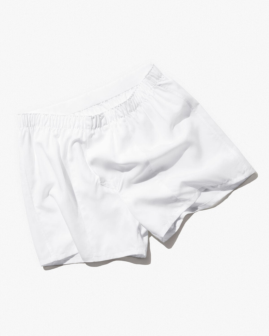 klassische gewebte herren-boxershorts in weiß jetzt kaufen — cdlp
