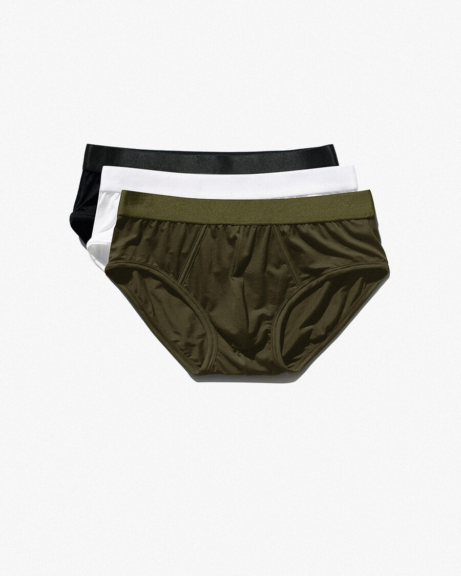 3 × herren-y-briefs in schwarz weiß olivgrün shop — cdlp