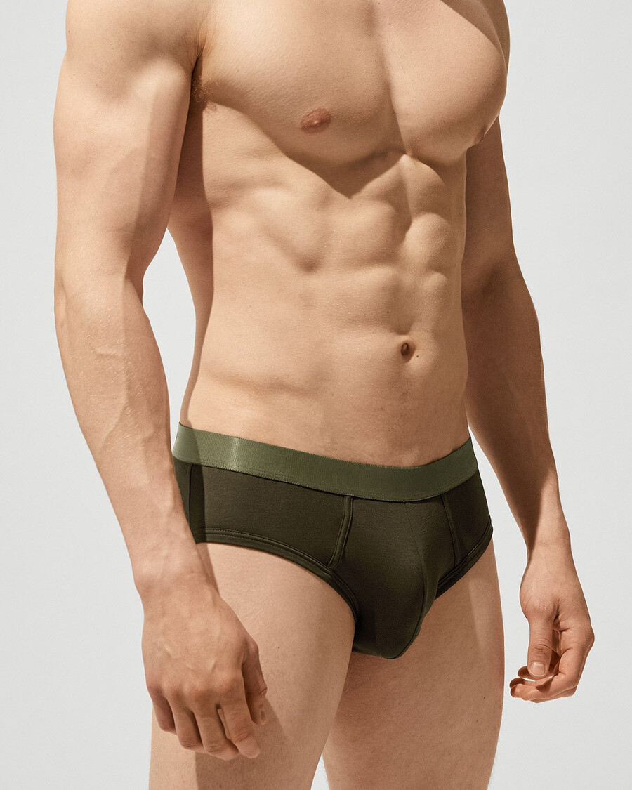 3 × herren-y-briefs in schwarz weiß olivgrün shop — cdlp