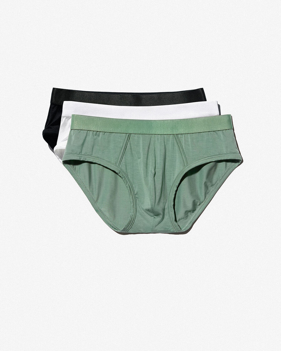 12 herren-y-briefs in schwarz weiß und salbei jetzt kaufen — cdlp